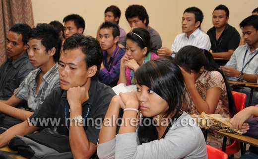 Tibetan students in Mangalore